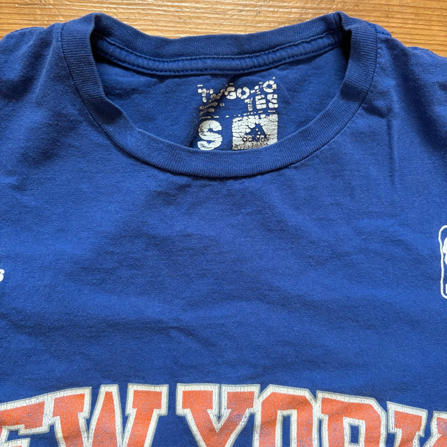 Addas New York Knicks blue Anthony 7 blue short sleeve womens shirt SIZE S