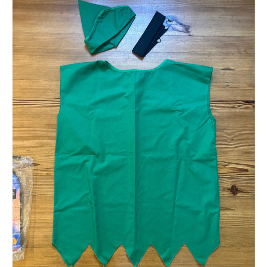 Elf green smock hat belt Christmas ELF costume SIZE OS