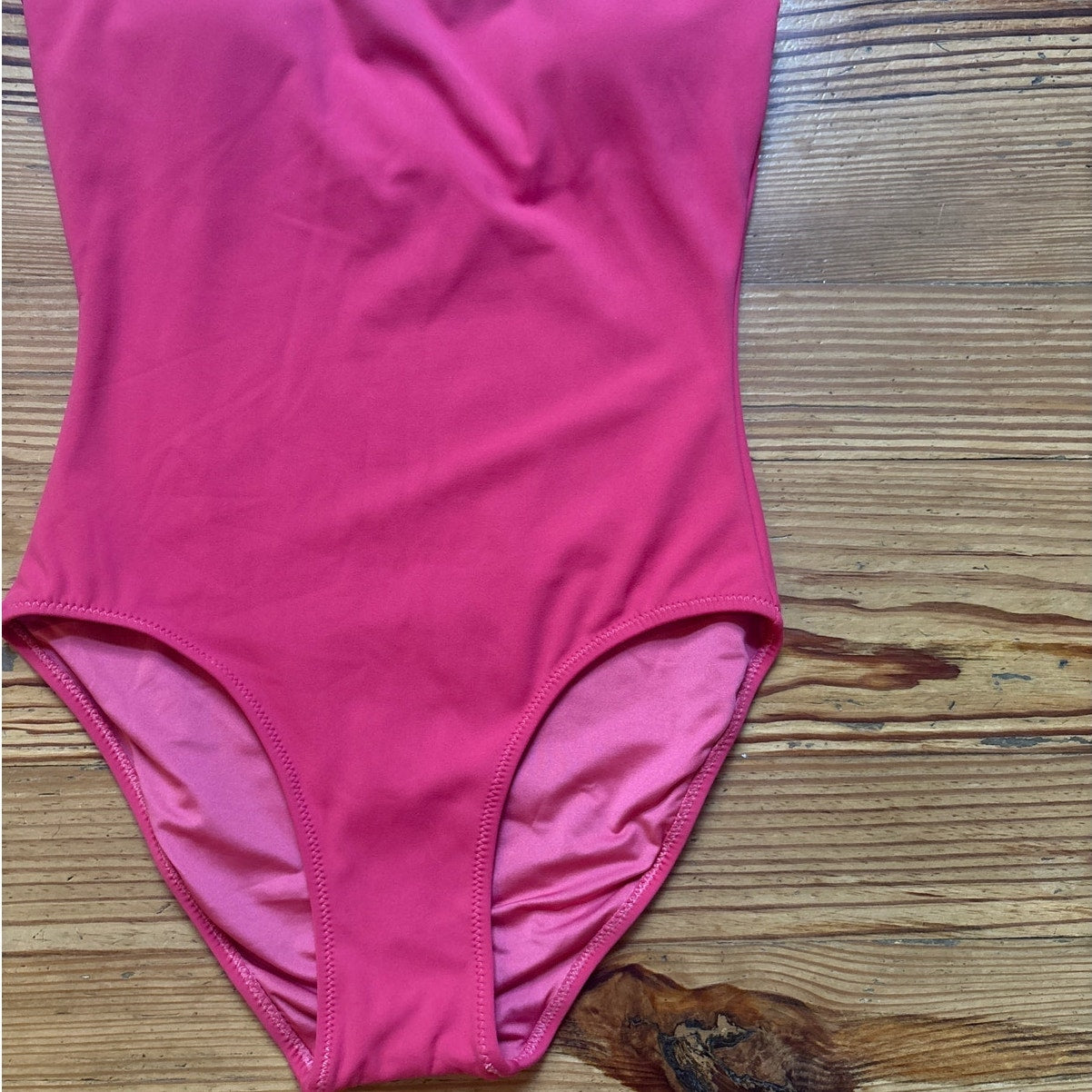 Sperry red crochet neckline adjustable full coverage one piece swimsuit SIZE S