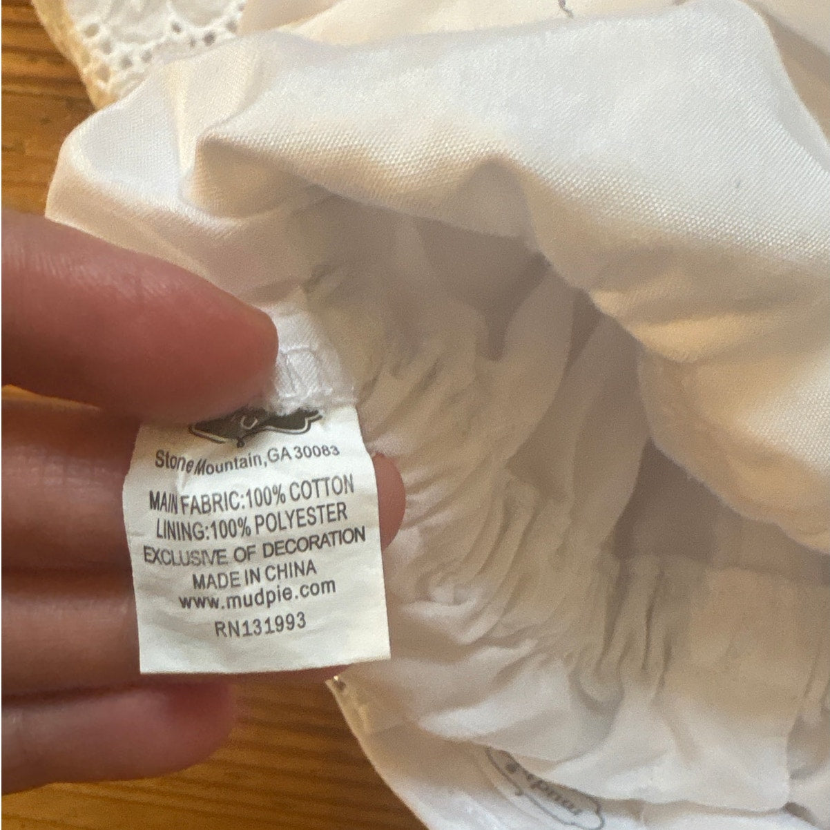 Mud Pie white lace tank shorts baby romper SIZE 24M