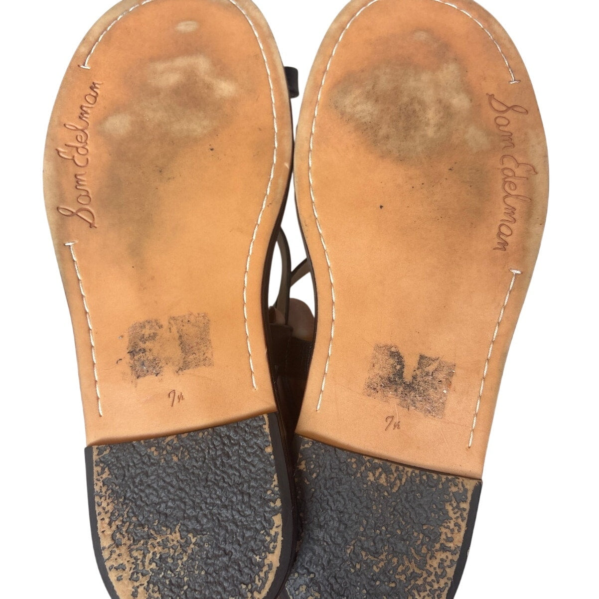 Sam Edelman Tenly black toe loop sling black sandals SIZE 7.5