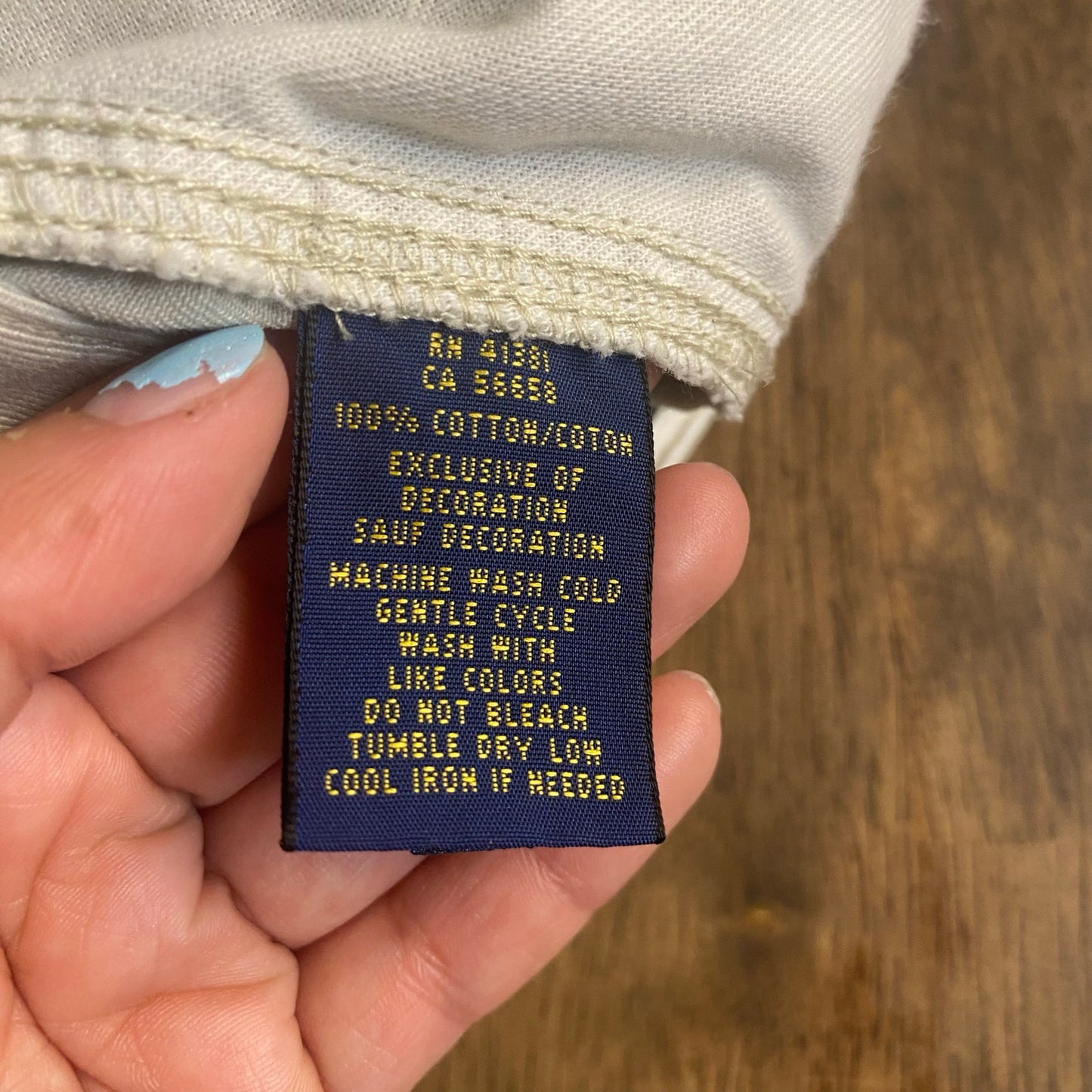 Polo Ralph Lauren beige chino womens shorts SIZE 4