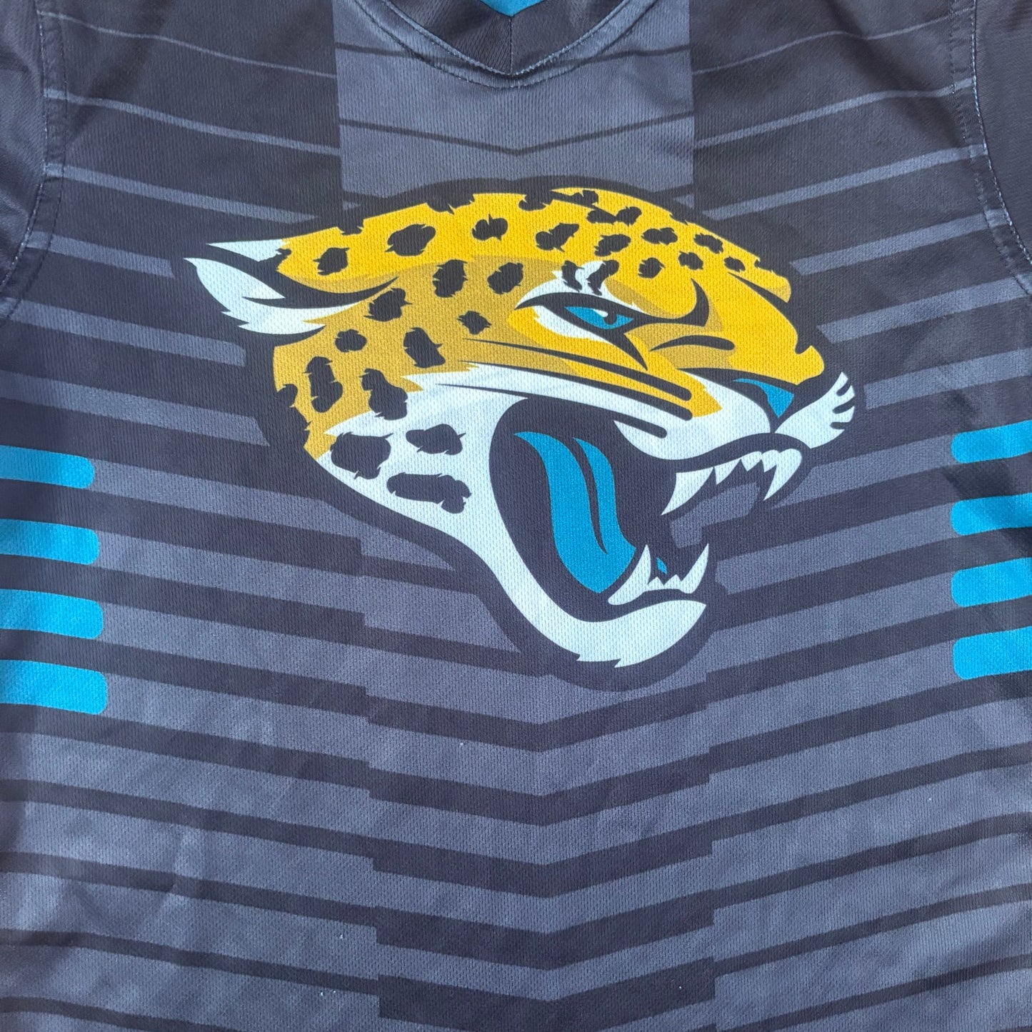 Jacksonville Jaguars black green reversible youth flag football jersey SIZE M