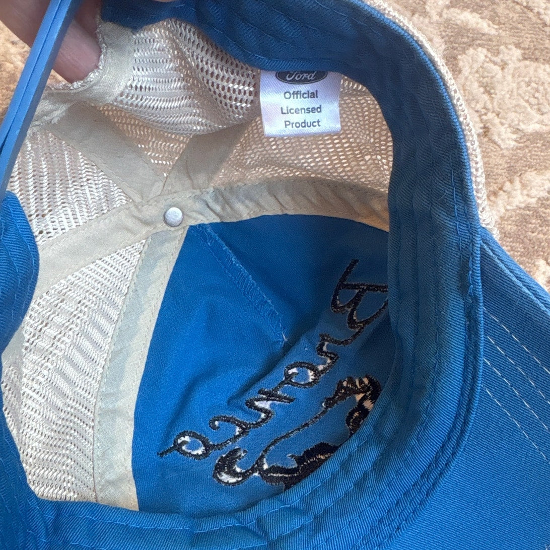 Ford Bronco blue sunset western adjustable trucker hat