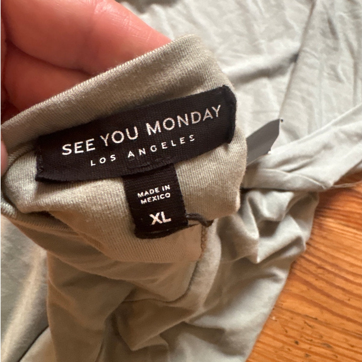 NWT See You Monday light mint green open back tank SIZE XL