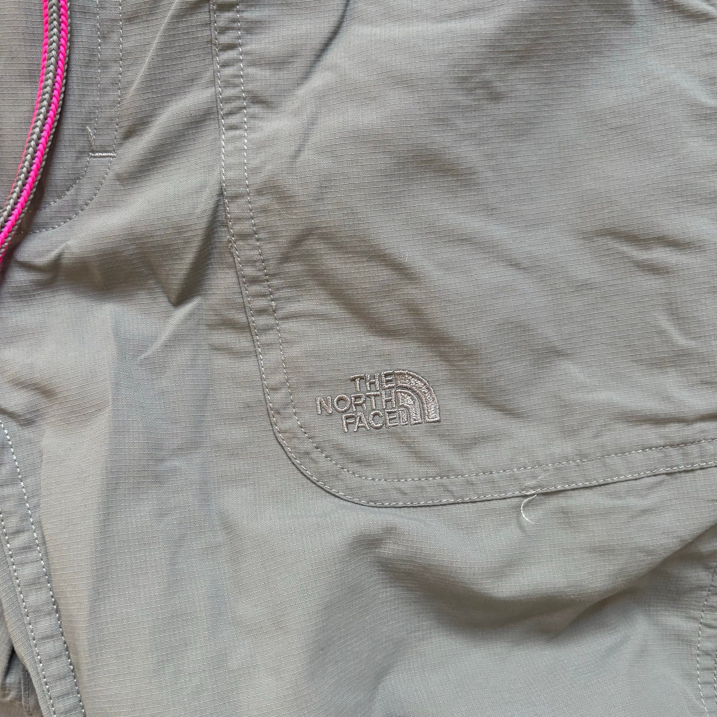 The North Face gray womens drawstring cargo pant SIZE 2
