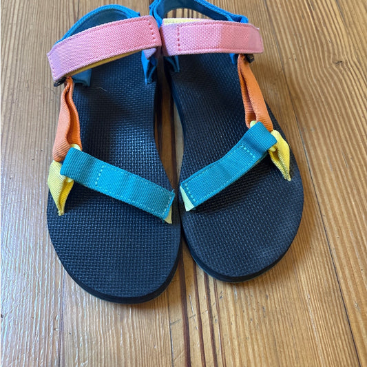 Teva original universal 90s multicolor double strap sandals SIZE 8
