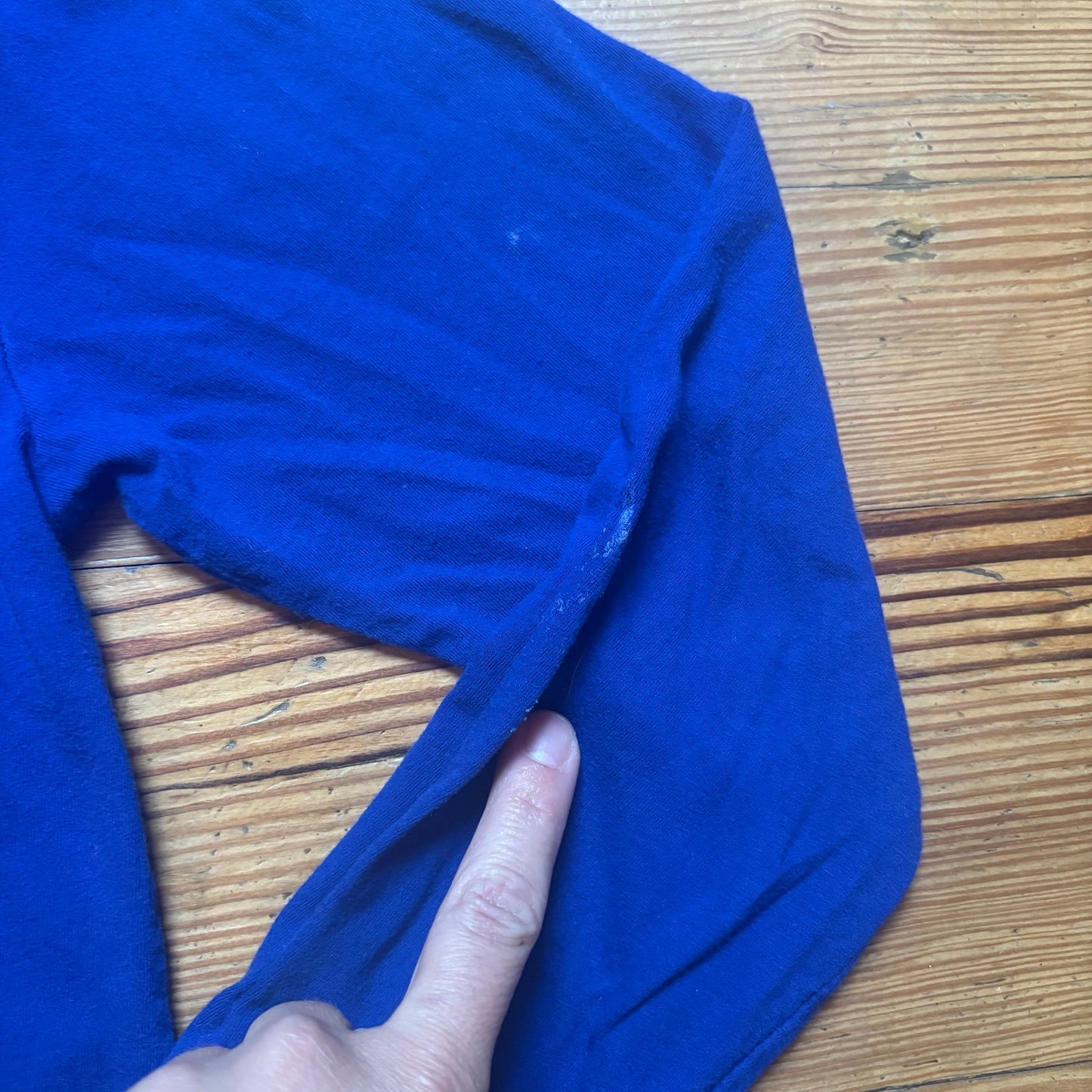 Polo Ralph Lauren royal blue bear long sleeve hooded boys shirt SIZE L