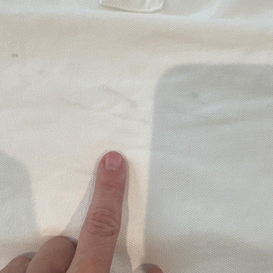 Polo Ralph Lauren white short sleeve cotton mens polo shirt SIZE XL