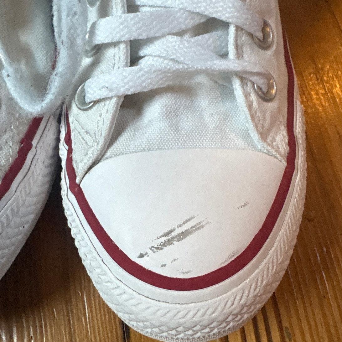 Converse All Star Chuck Taylor white high top unisex sneakers SIZE M7, W9