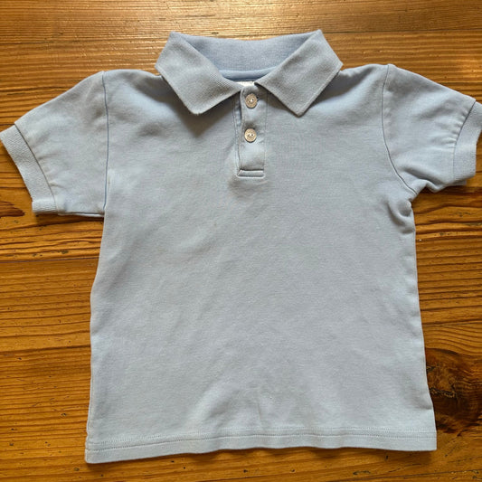 Little English light blue short sleeve pima cotton polo shirt SIZE 4T
