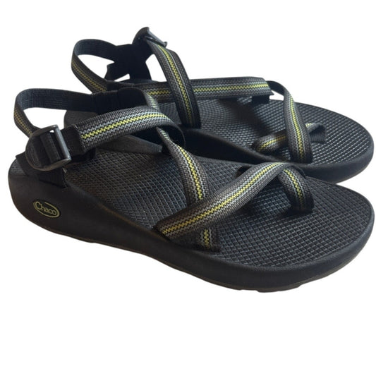 Chaco black green blue strappy classic mens sandals SIZE M11