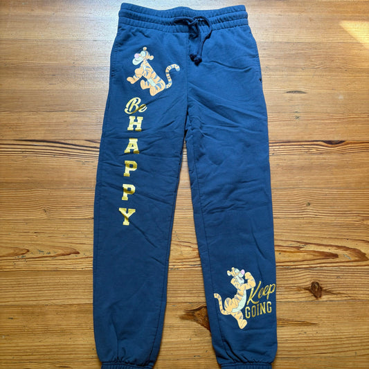 Winnie the Pooh dark blue Tigger be happy womens sweatpants SIZE XS