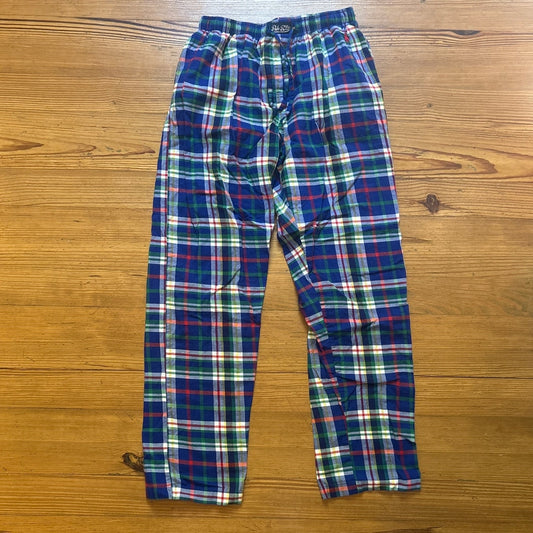 Polo Ralph Lauren blue red plaid elastic waistband mens pajama pants SIZE M