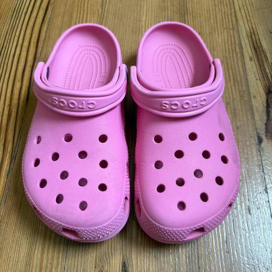 Crocs unisex pink classic slip on clog shoe SIZE M7 W9
