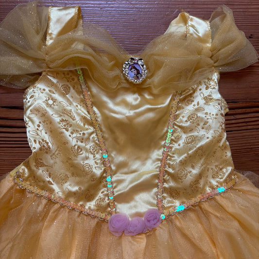 Disney Princess Belle Beauty and the Beast yellow costume ball gown SIZE XS