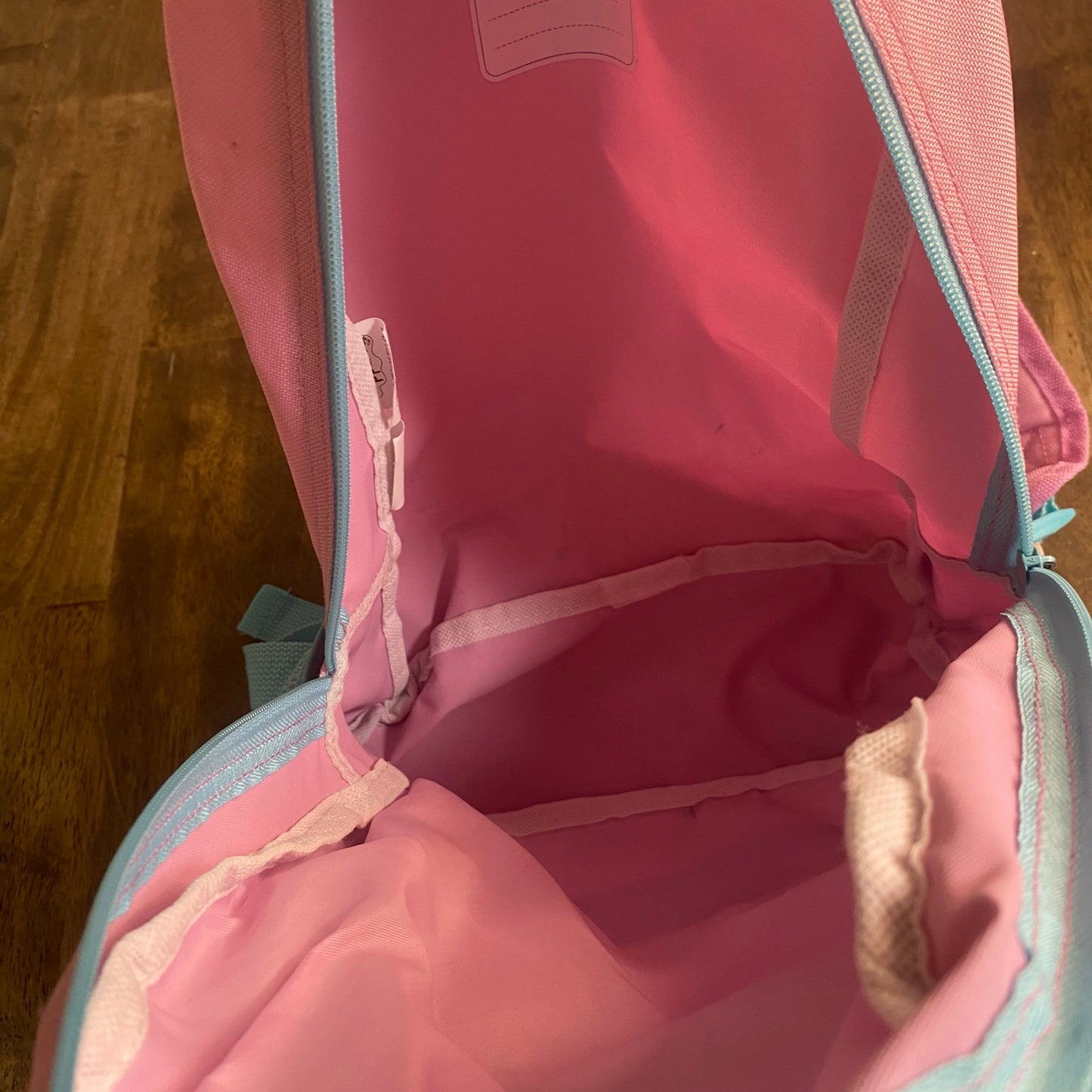 Peppa Pig light pink Peppa graphic adjustable double pocket backpack