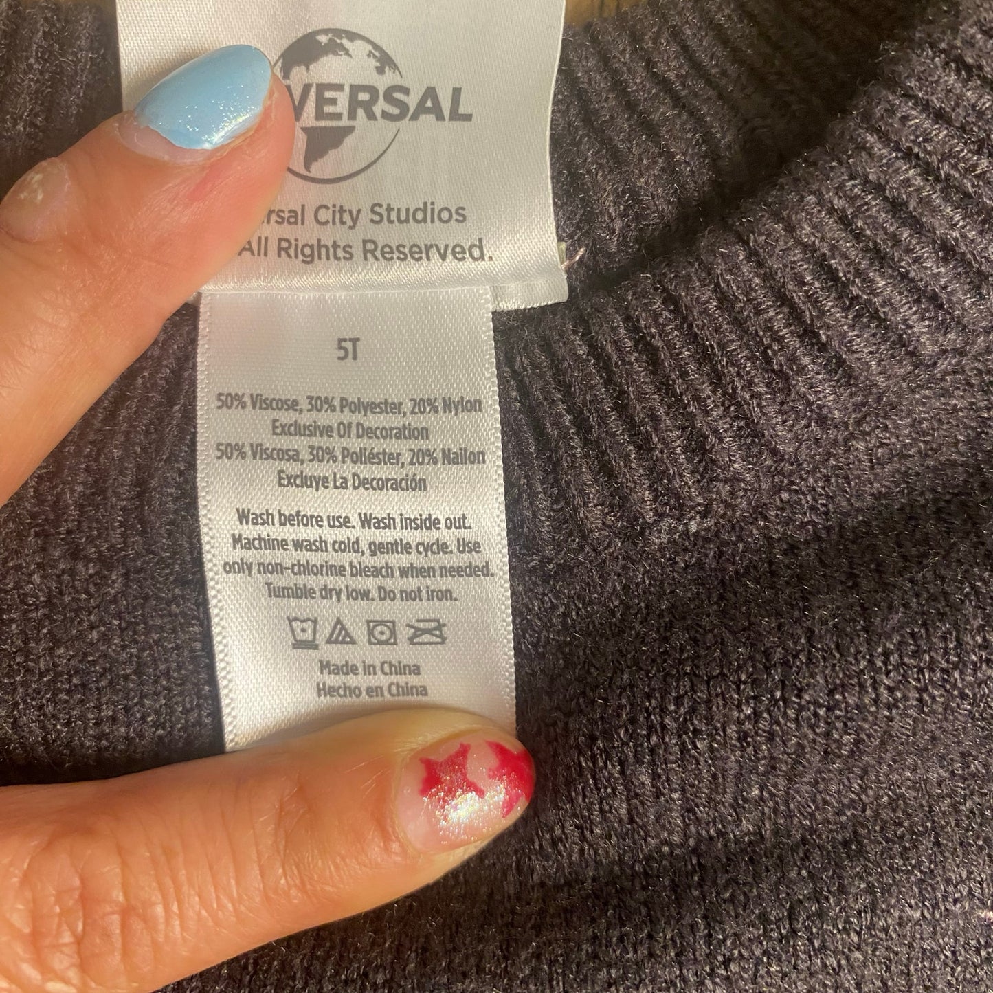 NWT Wicked Friend for Good black knit crew pullover sweater SIZE 5T