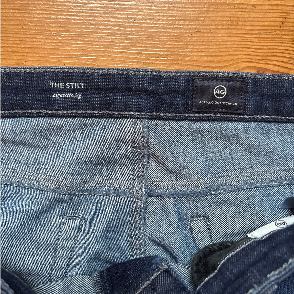 Adriano Goldschmied The Stilt slim dark wash low rise jeans SIZE 31