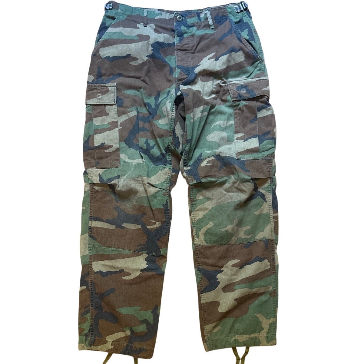 Army green camo cargo mens adjustable pants SIZE 32