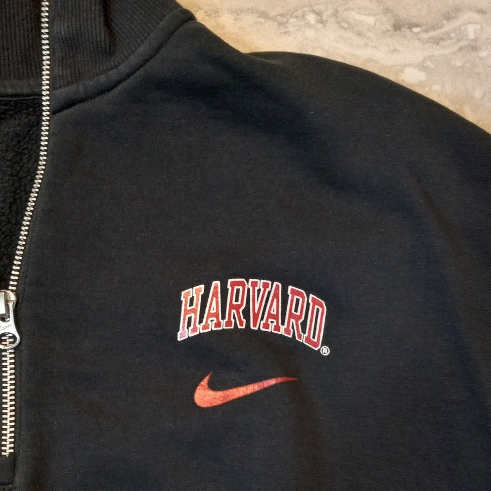 Nike Harvard cropped quarter zip pullover womens sport sweatshirt SIZE M