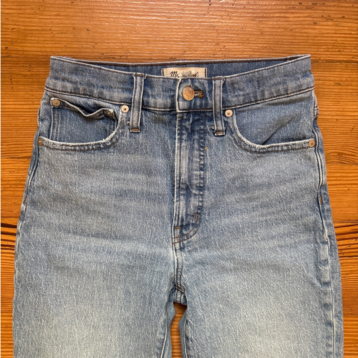 Madewell medium wash perfect vintage straight leg womens jeans SIZE 25