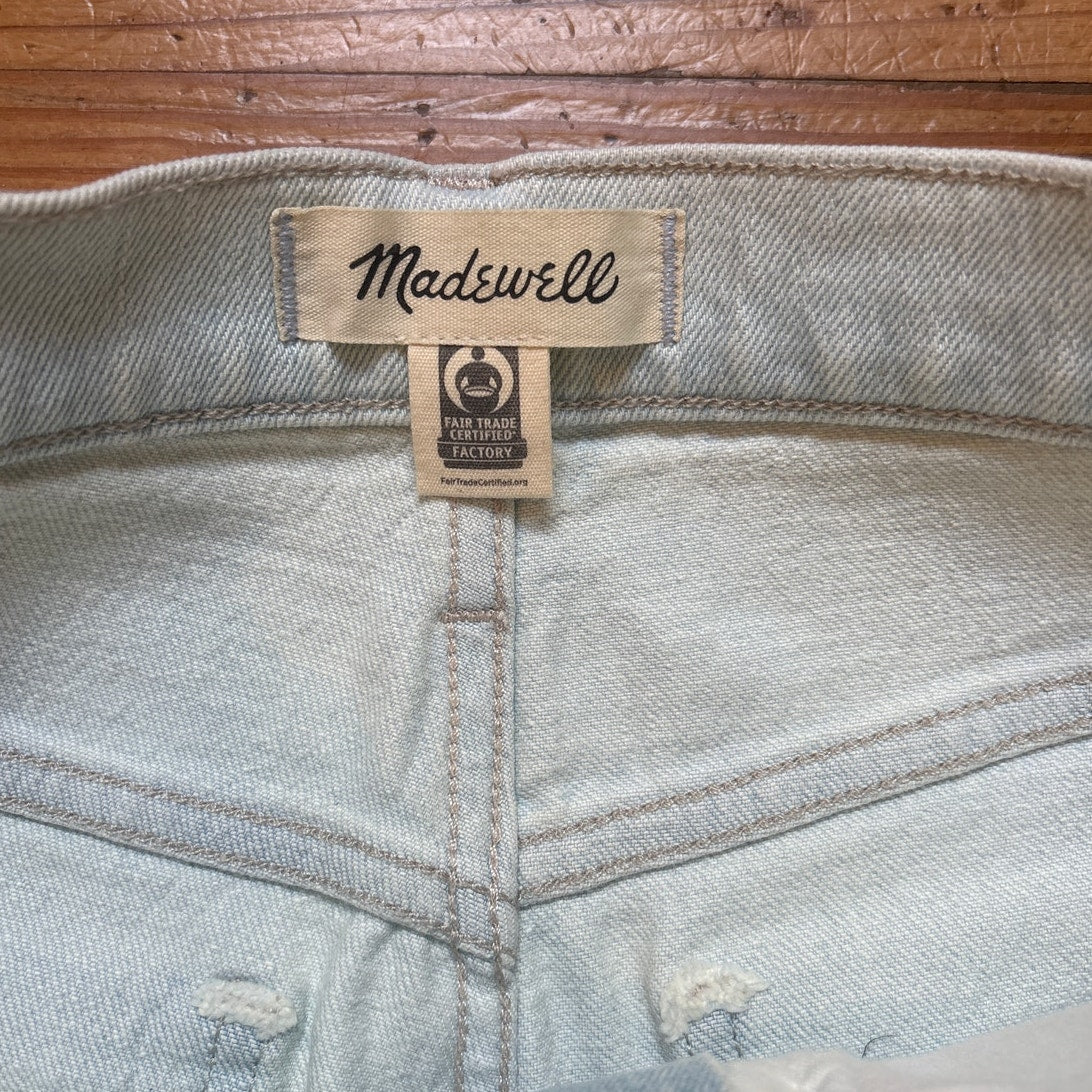 Madewell light wash denim perfect vintage high rise straight leg jeans SIZE 27