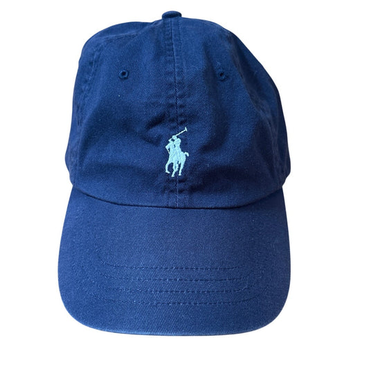 Polo Ralph Lauren dark navy blue white logo adjustable baseball hat