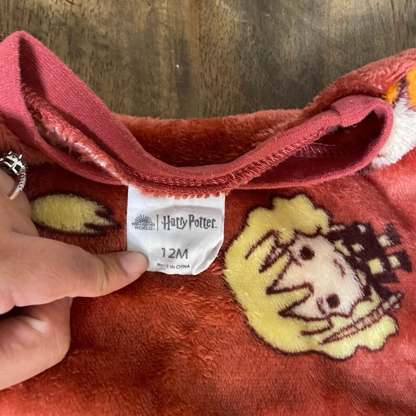 Harry Potter red fuzzy character pullover crew sweatshirt SIZE 12M