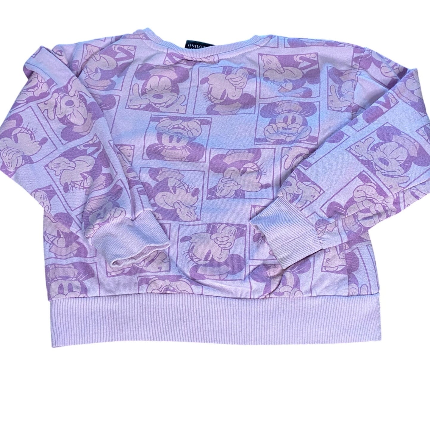 Disney Minnie Mouse pink character crew sweatshirt SIZE 7