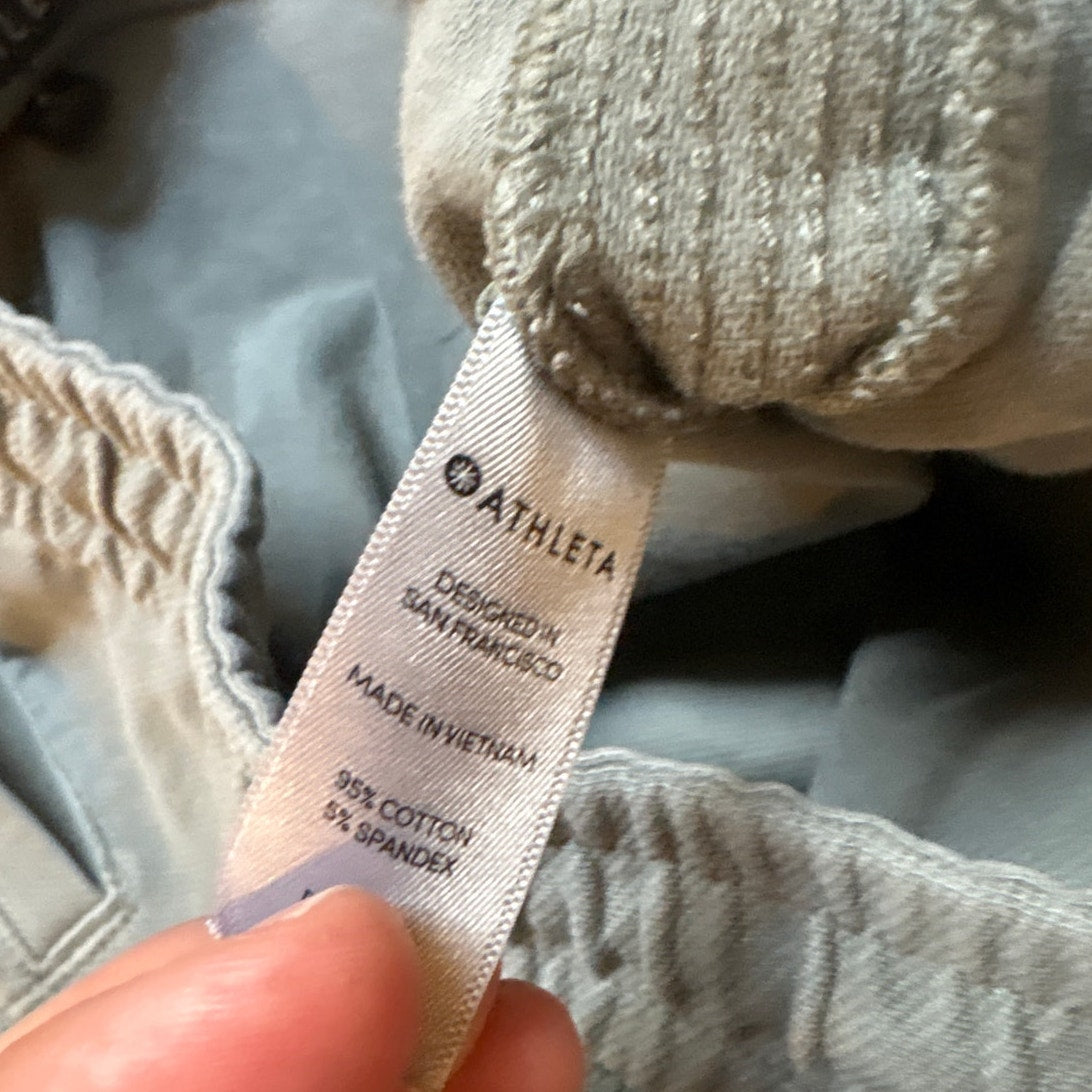 Athleta olive green sweatshirt pocket skirt SIZE 4