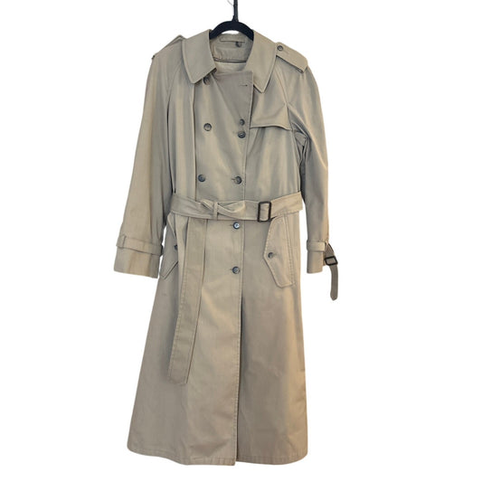 Botany 500 beige belted double breasted mens trench coat SIZE M