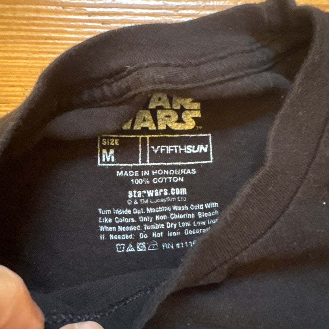 Star Wars Van Gogh Starry Night graphic short sleeve shirt SIZE M