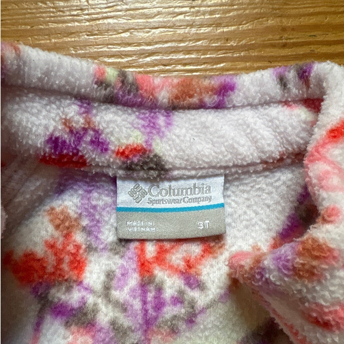 Columbia light purple full zip toddler fleece sweater SIZE 3T