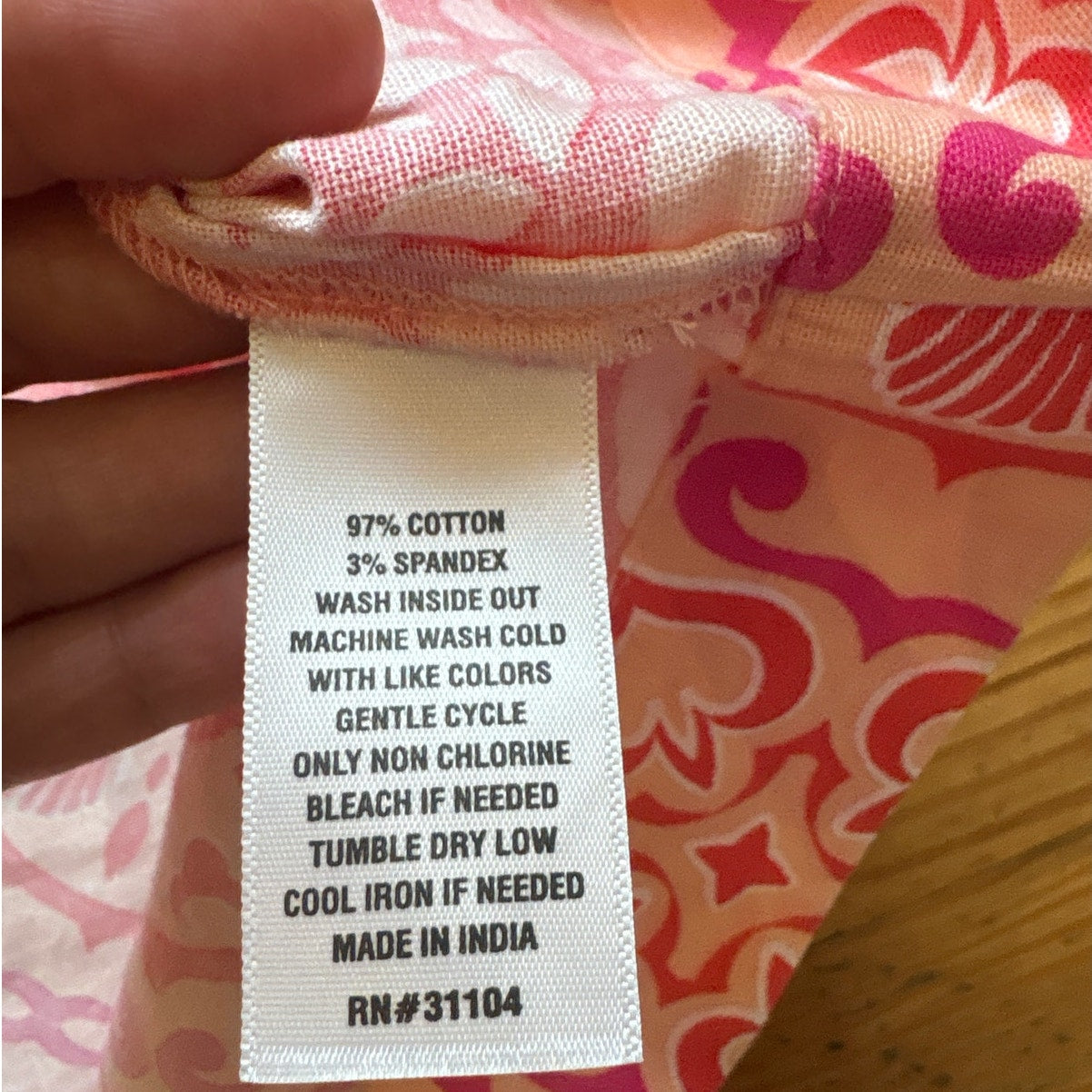 Crown & Ivy pink coastal seashell sleeveless cotton dress SIZE L