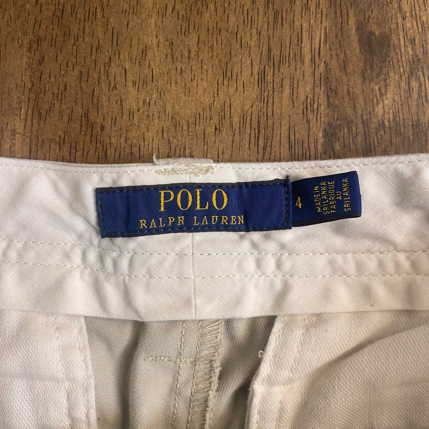 Polo Ralph Lauren beige chino womens shorts SIZE 4