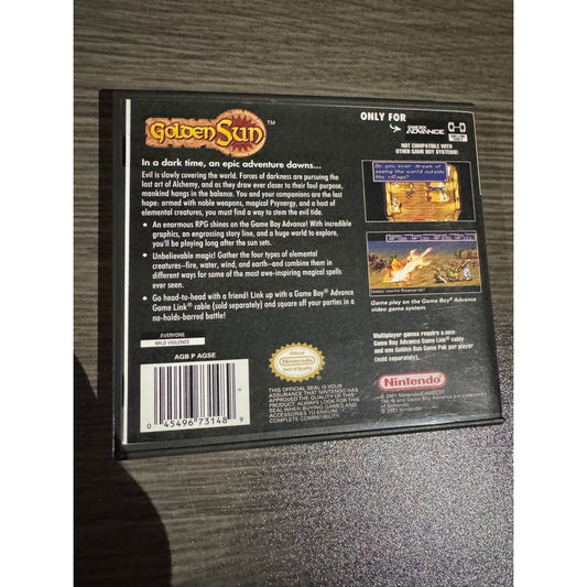 Golden Sun GameBoy Advance (Nintendo GBA, 2002)