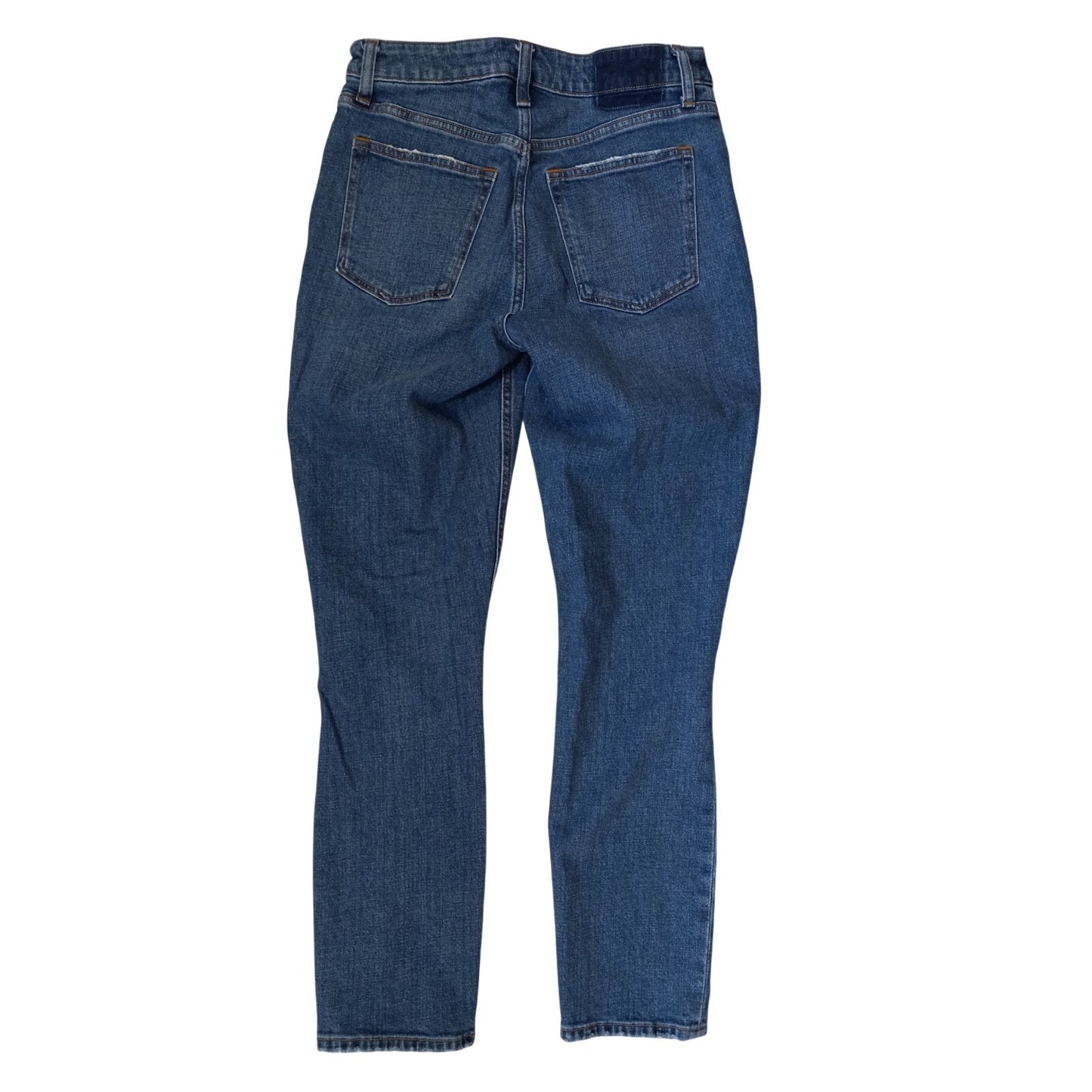 Abercrombie & Fitch Skinny High Rise Curve medium wash distressed jeans SIZE 4