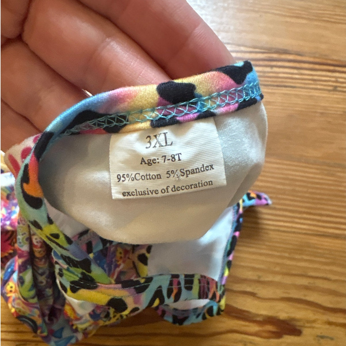 Lisa Frank colorful sleeveless flare ruffle bottom romper SIZE 7-8