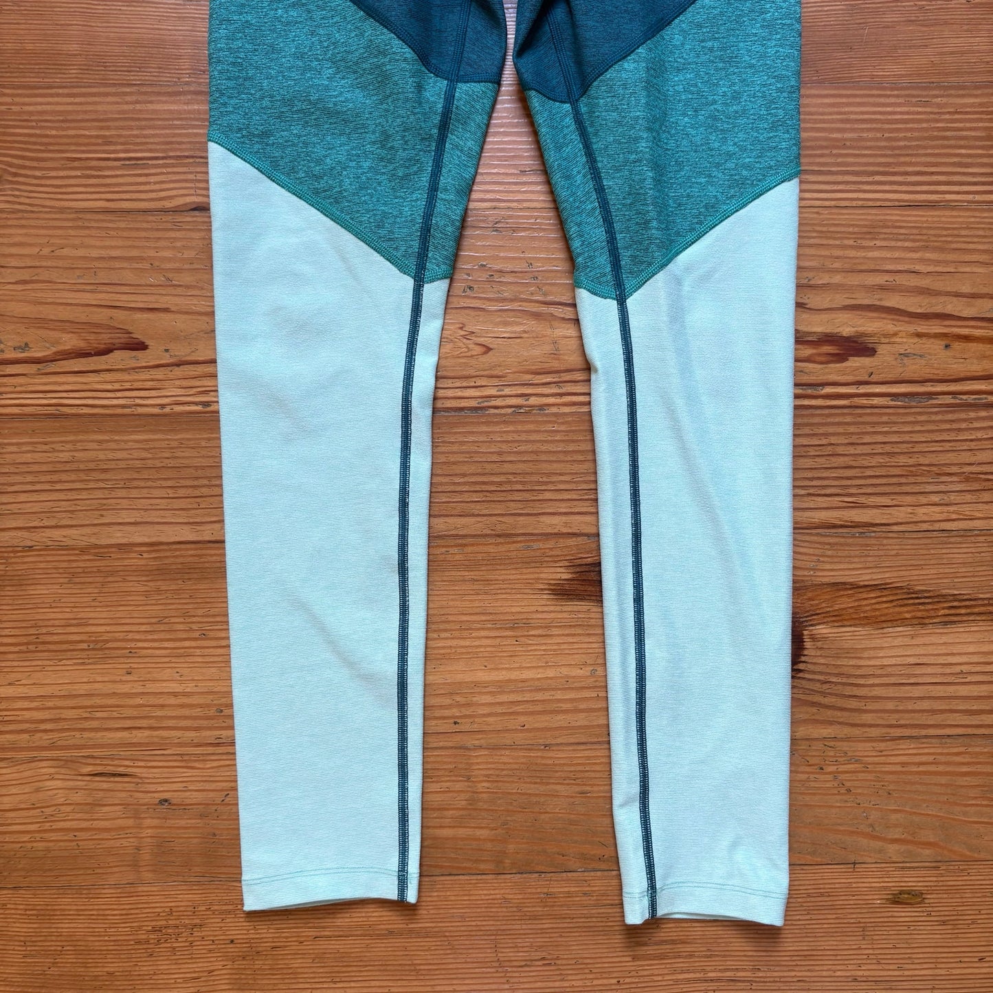 Outdoor Voices teal blue gradient ankle leggings SIZE S