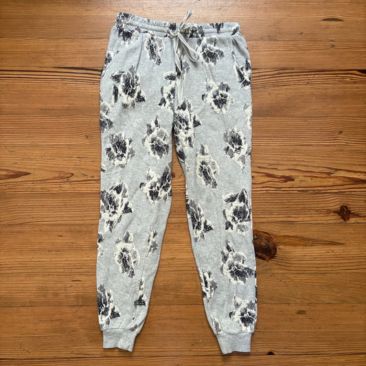 Anthropologie Saturday Sunday gray floral jogger sweatpants SIZE XS