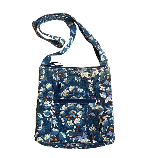 Vera Bradley blue Floral Burst Hipster adjustable shoulder bag
