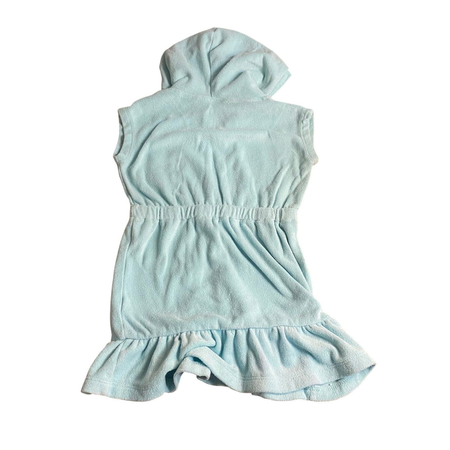 Disney Princess The Little Mermaid light blue short sleeve swimsuit coverup SIZE 4