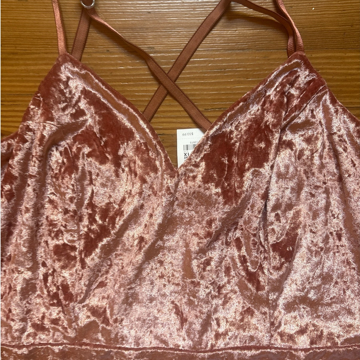 NWT Charlotte Russe blush pink velvet adjustable strap mini dress SIZE 1X