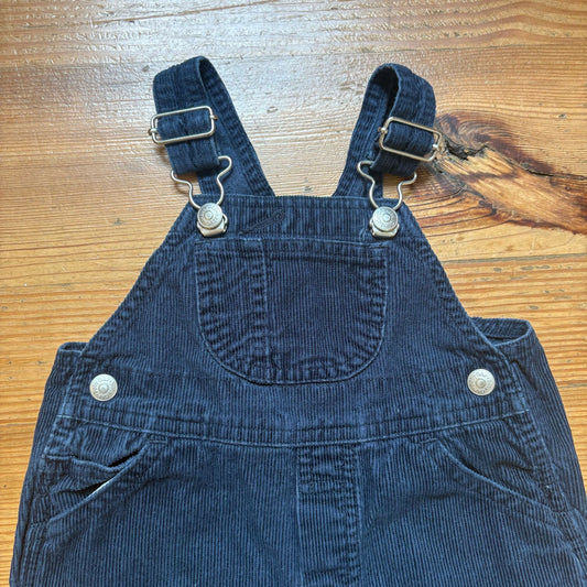 Gap dark blue corduroy adjustable toddler overall pants SIZE 3-6M