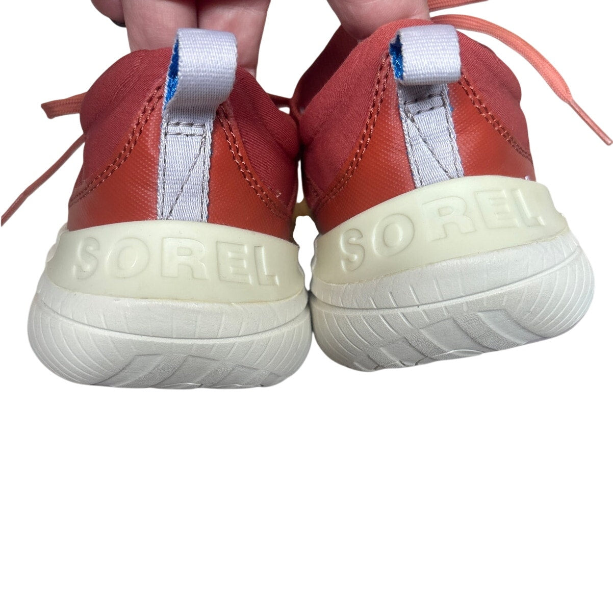 Sorel Explorer Blitz Stride red lace up womens sneakers SIZE 7