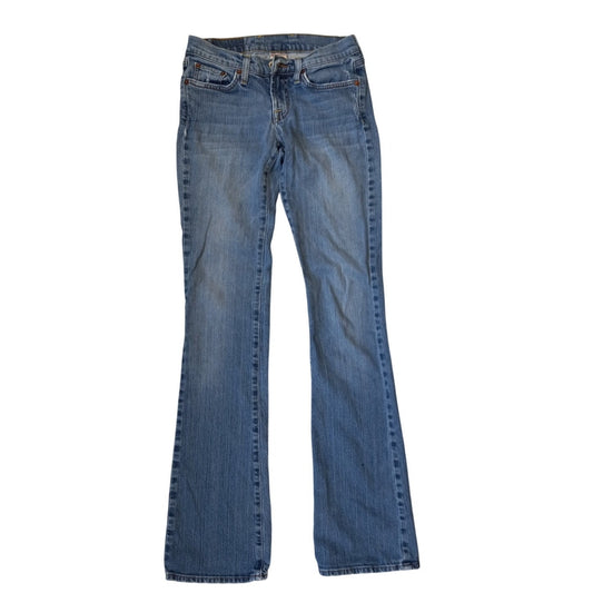 Lucky Brand Dungarees y2k medium wash low rise denim womens jeans SIZE 00