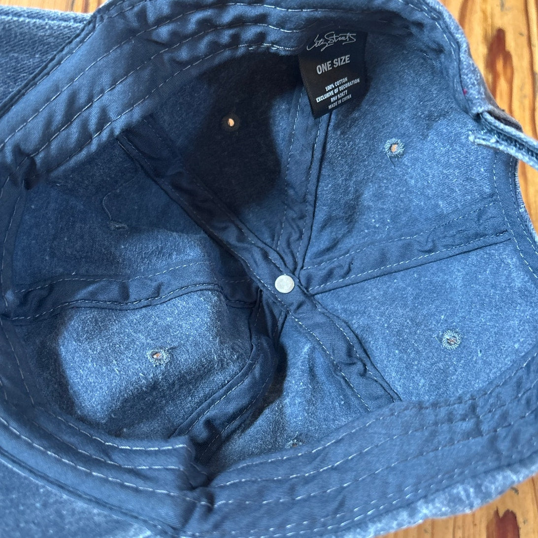 City Streets denim wash Unbothered adjustable baseball cap