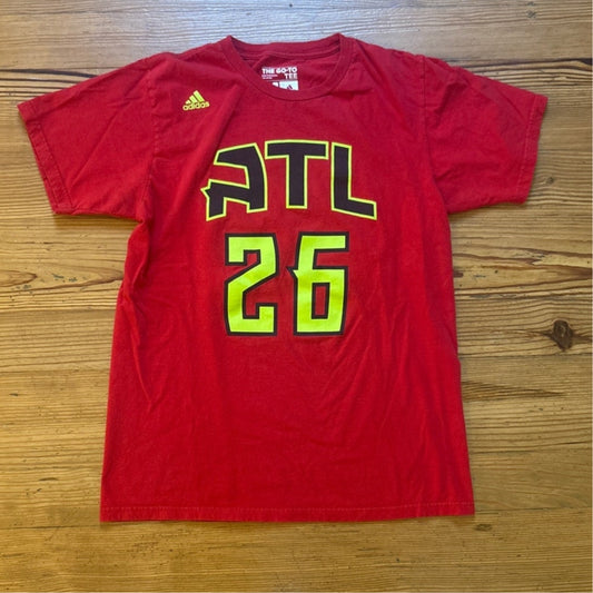 Adidas Atlanta Hawks Kyle Korver 26 short sleeve shirt SIZE M