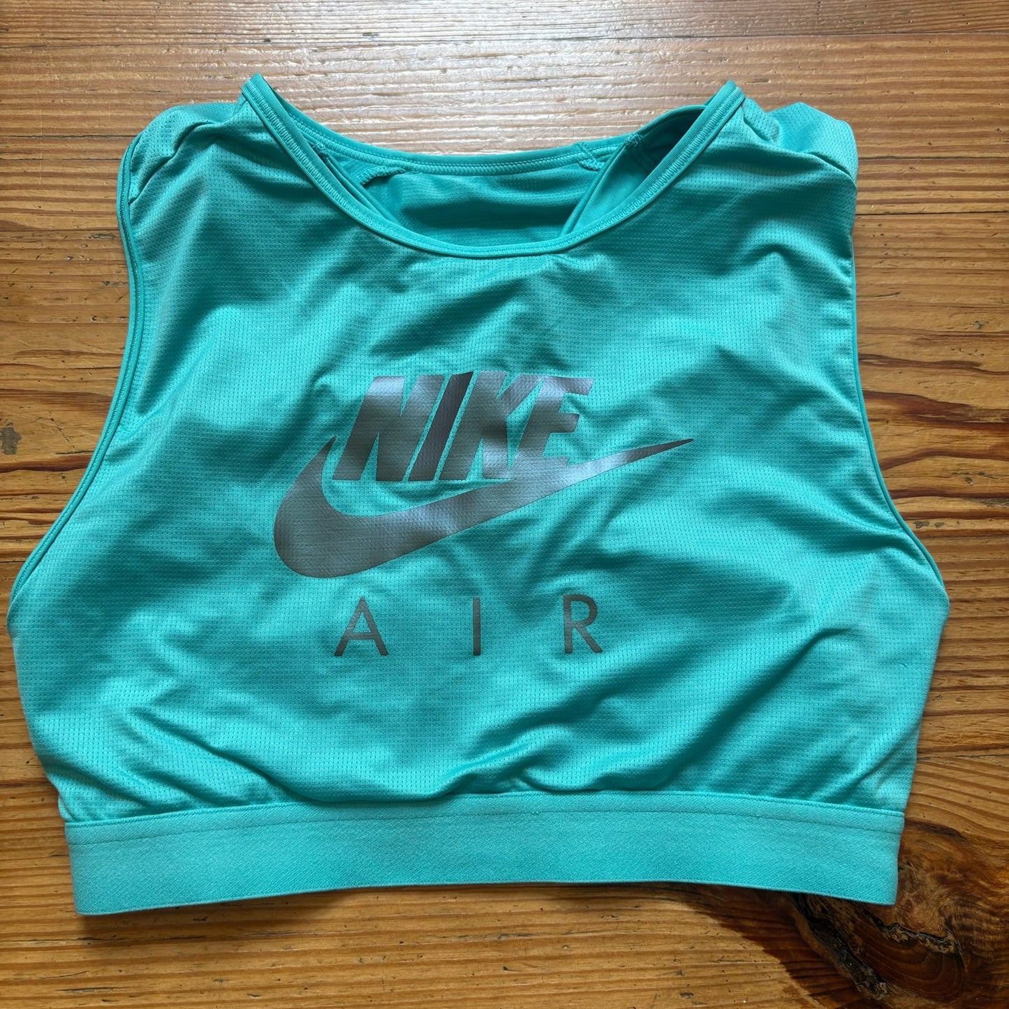 Nike Air Dri fit teal double lined sports bra SIZE S